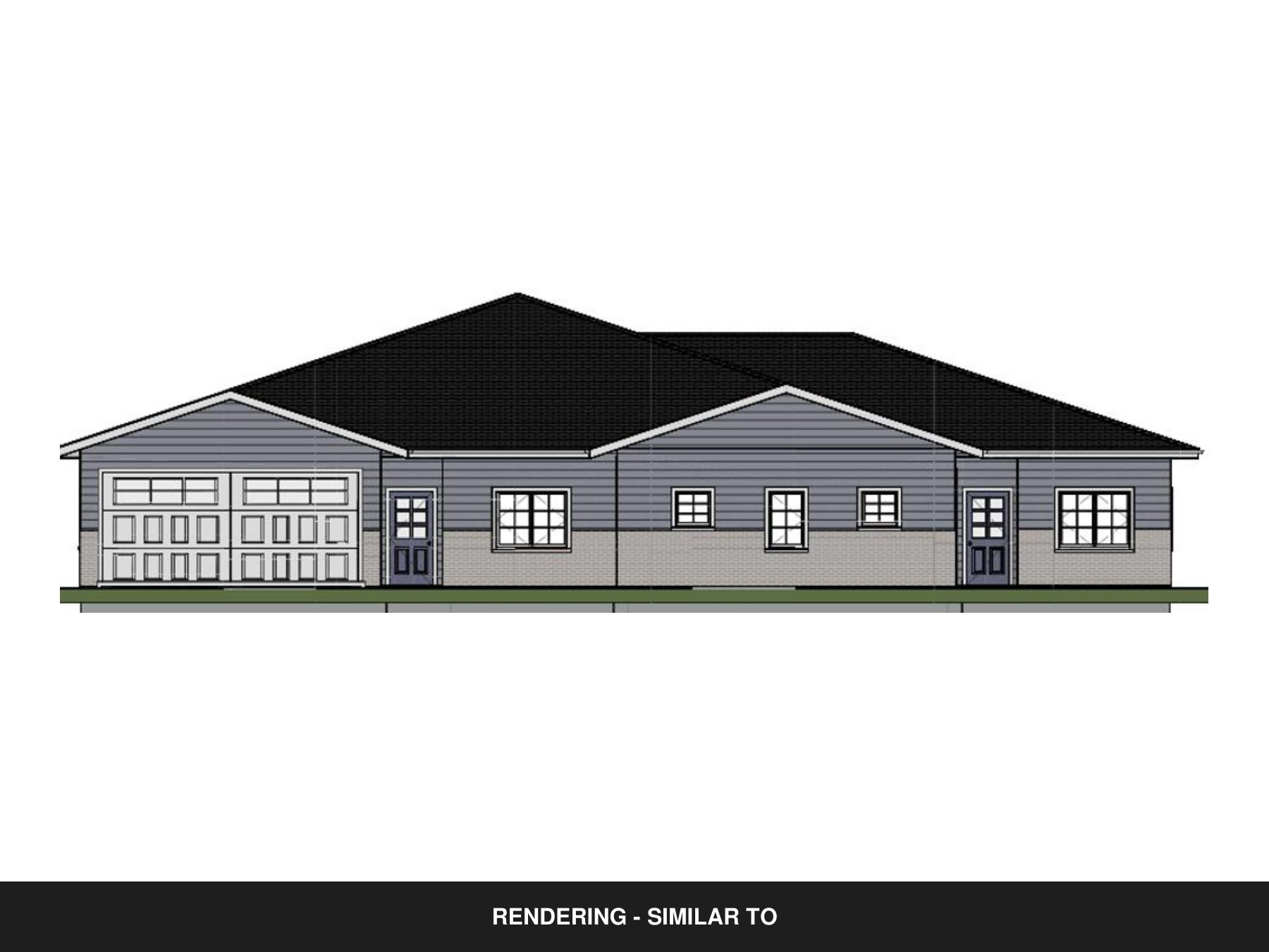Rendering similar to the Trailside townhomes in Slater, Iowa